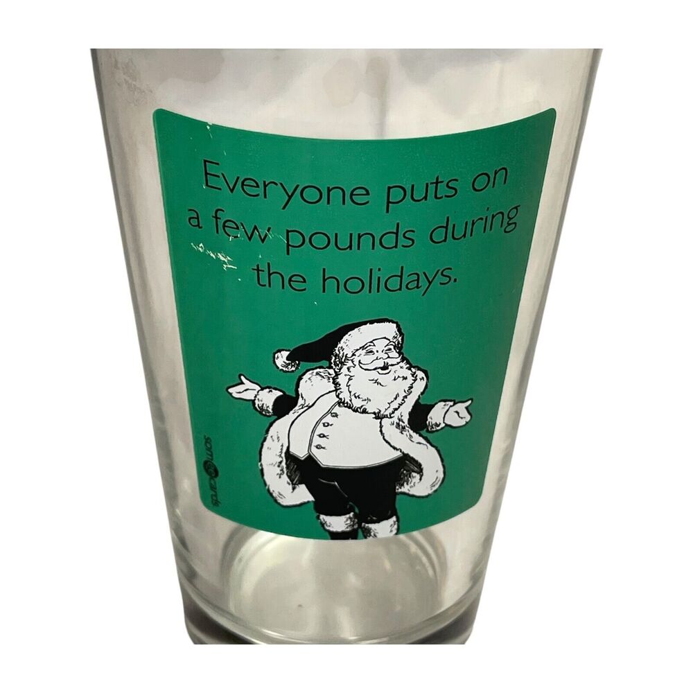 Someecards "Everyone Puts On A Few Pounds During The Holiday" Clear Glasses - Picture 2 of 8